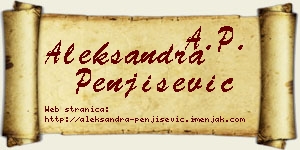 Aleksandra Penjišević vizit kartica